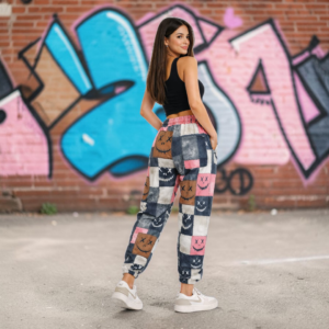 Gangown Unisex Hallowen Desenli Jogger Pantolon