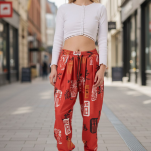 Gangown Unisex Desenli Jogger Pantolon