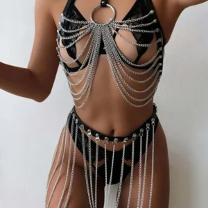 For Dreams Zincir Detaylı Cesur Şıklık