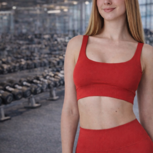 Wooster 11920 Kadın Toparlayıcı Spor Sütyeni-Kırmızı
