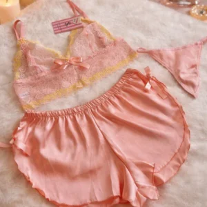 Love Secret 3 lü Saten Takım